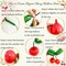Cherry Balloon Arch Kit, Burgundy Red Blue Balloons with Cherry Foil Long Green Balloons for Berry First Party Fruit Garland Backdrop